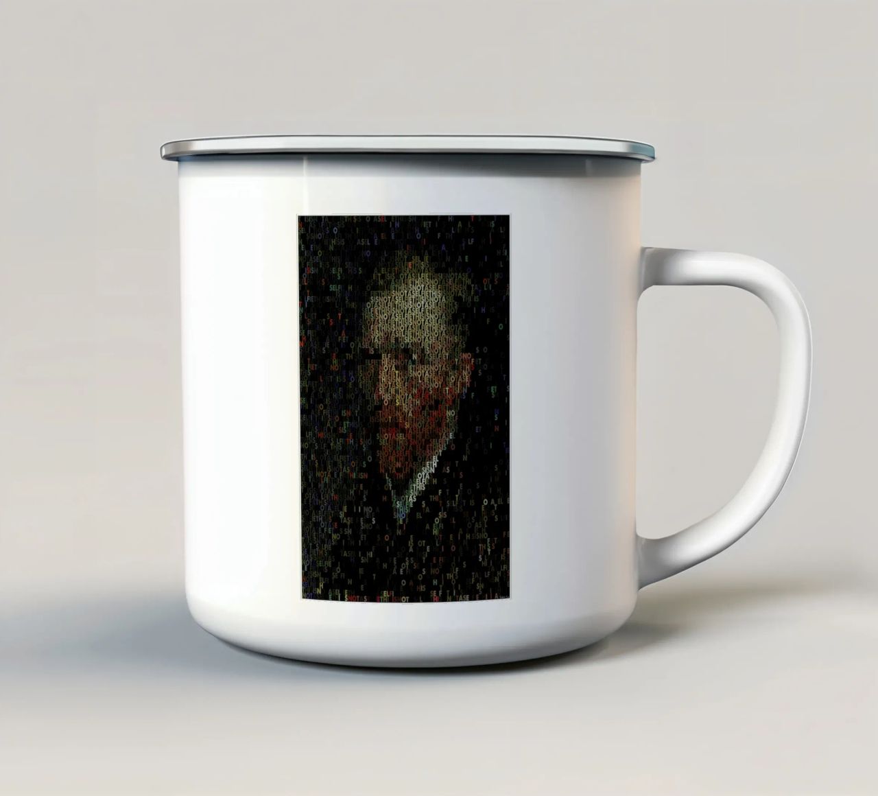 This Is Not A Selfie tazza in smalto da Robotic Ewe
