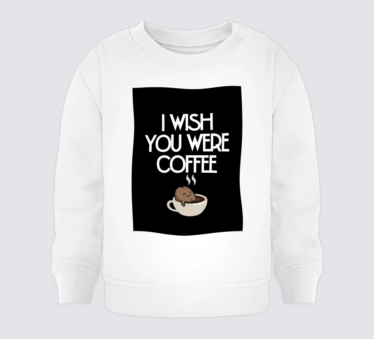 Gioco di parole con i chicchi di caffè felpa neonato da Liam Johnson