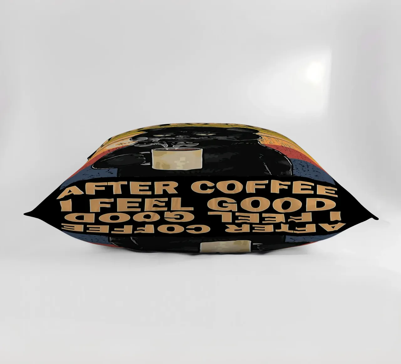 Caffè Gatto Mood cuscino da Liam Johnson