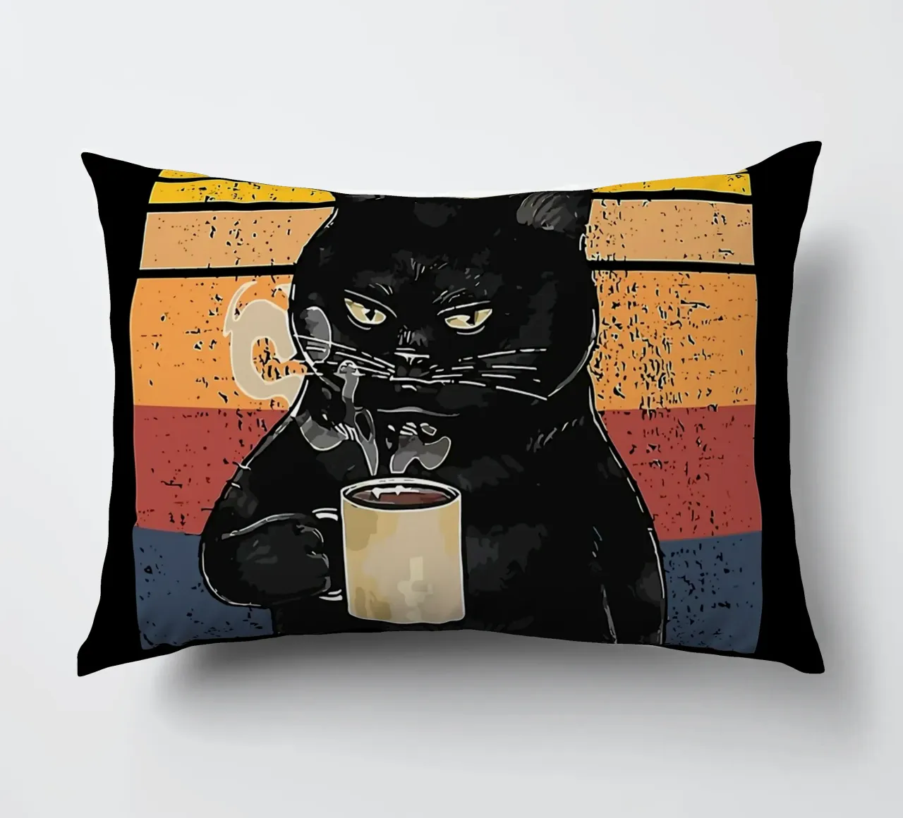Caffè Gatto Mood cuscino da Liam Johnson