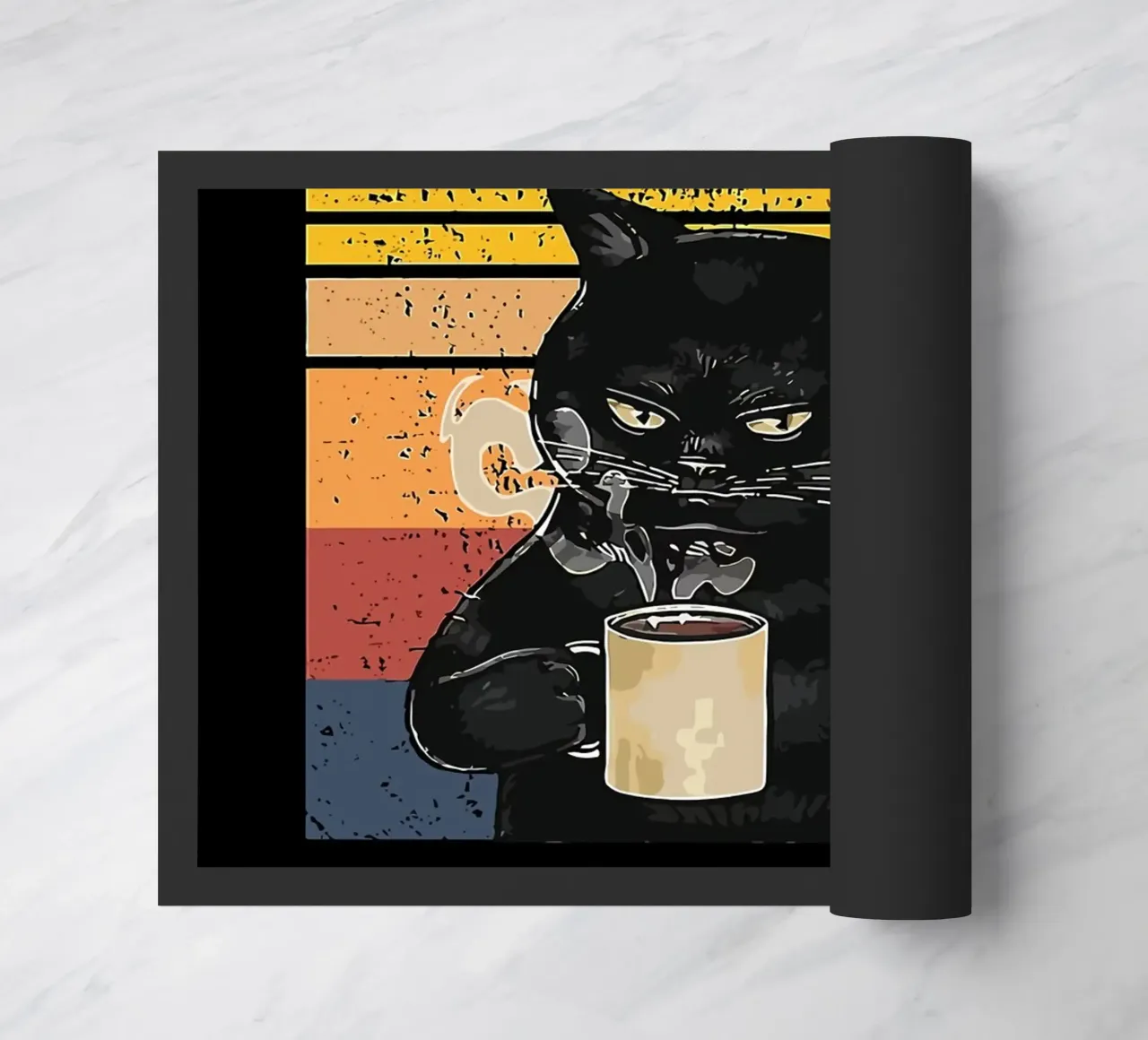 Caffè Gatto Mood zerbino da Liam Johnson