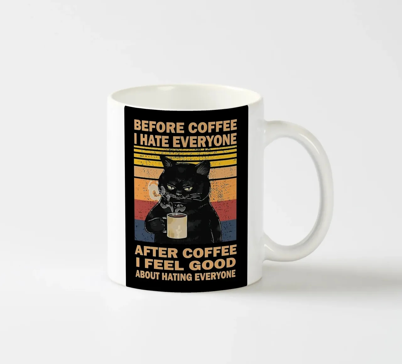 Caffè Gatto Mood tazza in ceramica da Liam Johnson