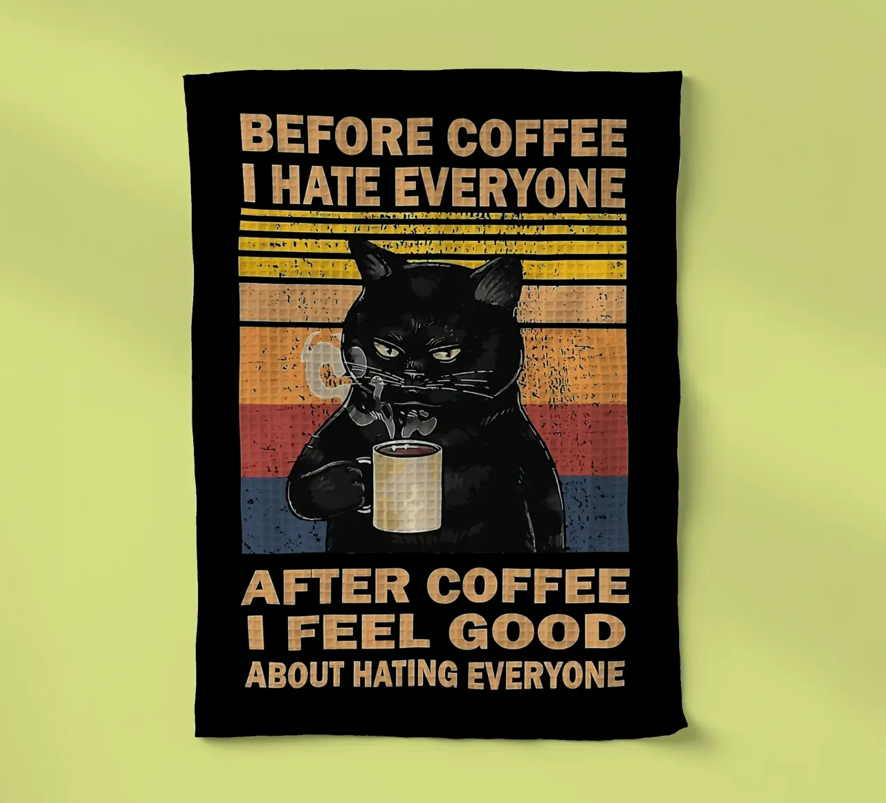 Caffè Gatto Mood canovaccio da cucina da Liam Johnson