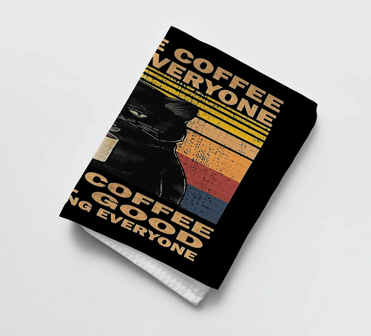 Caffè Gatto Mood canovaccio da cucina da Liam Johnson