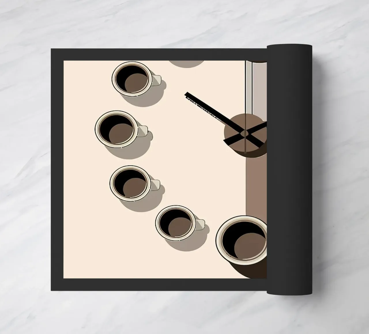 Orologio da caffè - Tempo scaduto zerbino da Liam Johnson