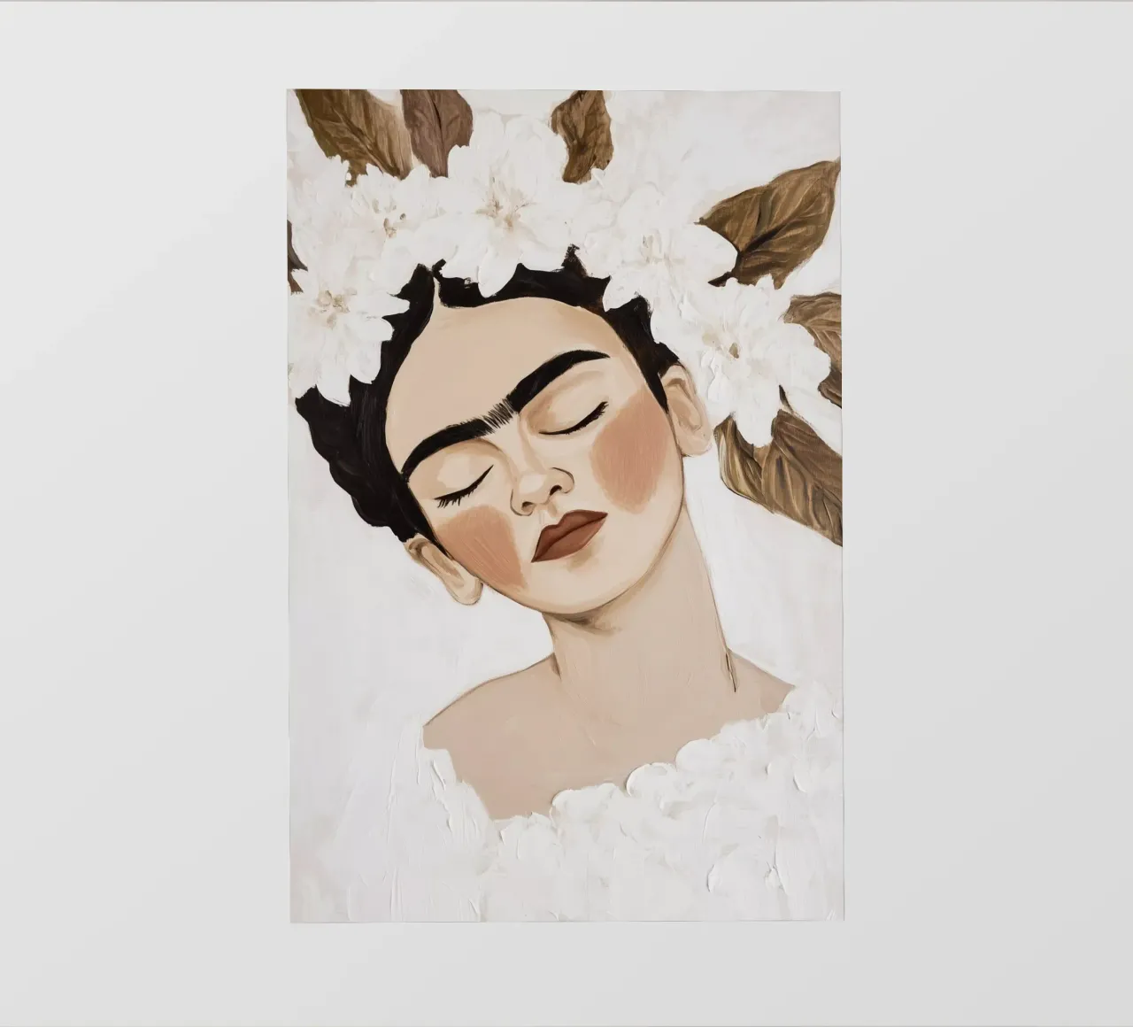 Incantevole delicatezza di Frida Kahlo telo in pvc da Carinaprint