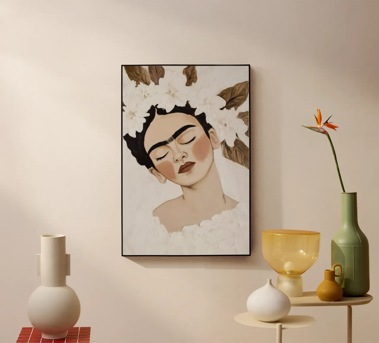 Incantevole delicatezza di Frida Kahlo plexiglass da Carinaprint