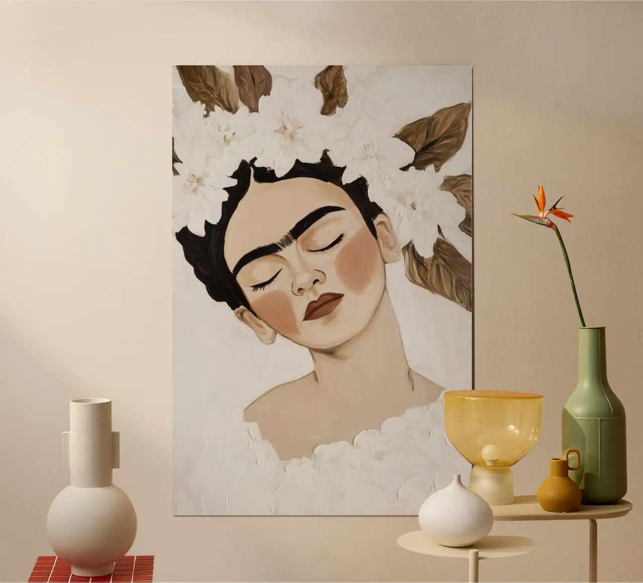 Incantevole delicatezza di Frida Kahlo carta hahnemühle da Carinaprint