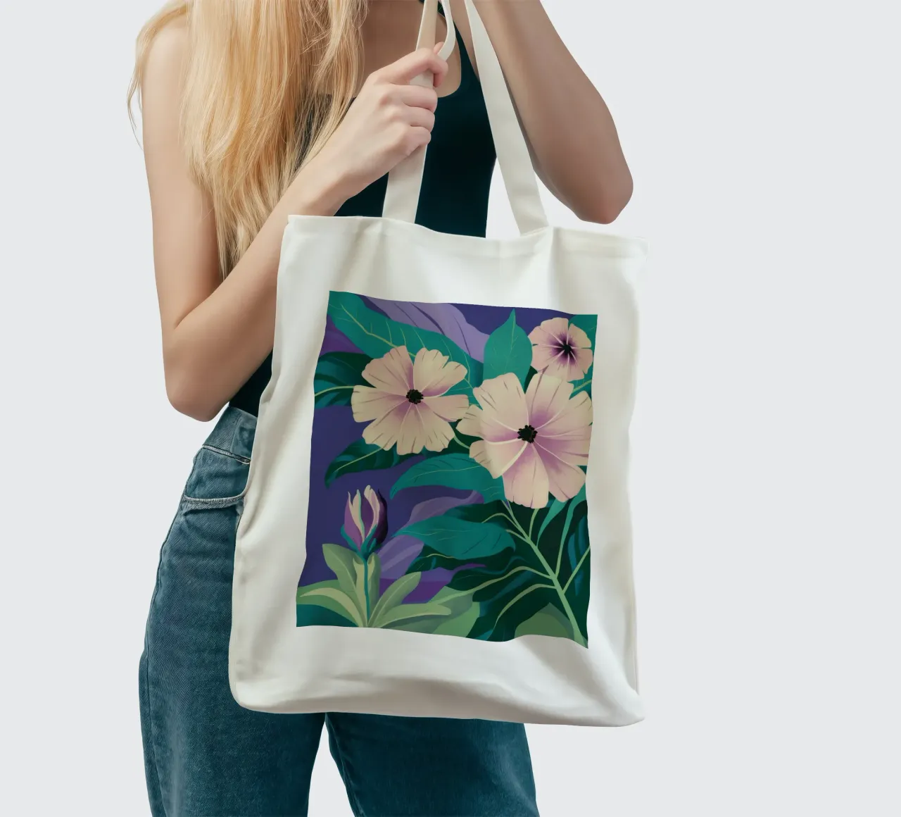Sogno di un cosmo viola borsa in juta da Kala Martir