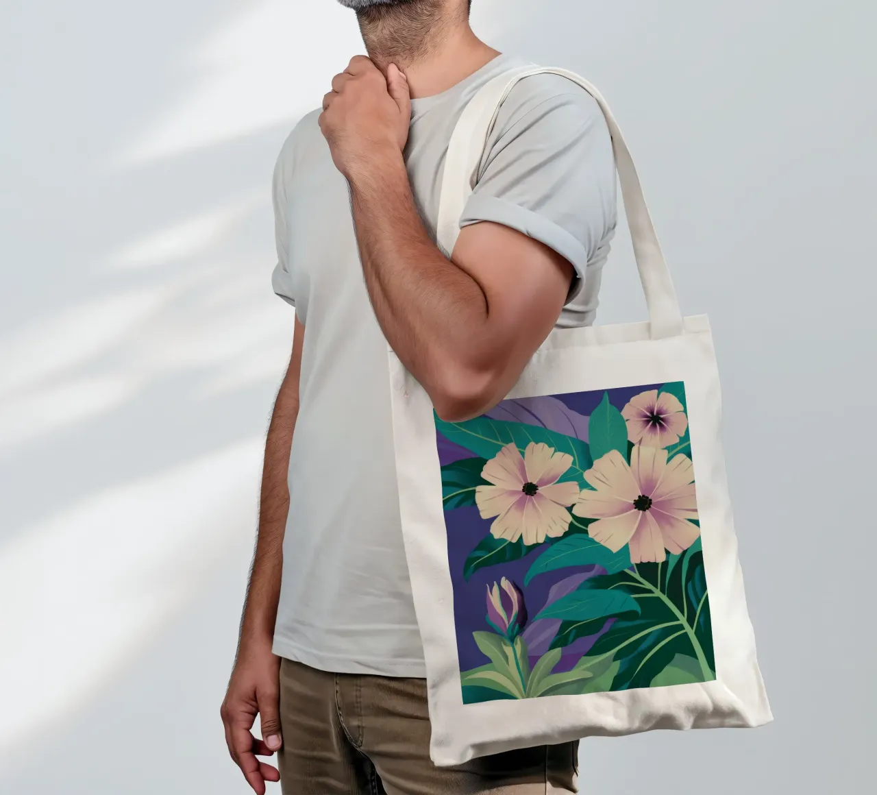 Sogno di un cosmo viola borsa in juta da Kala Martir