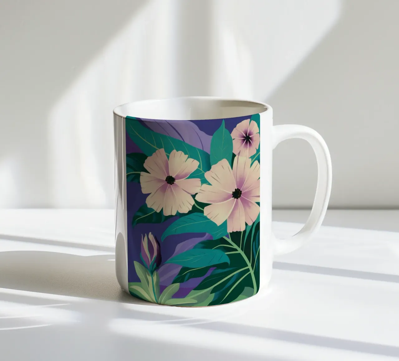 Sogno di un cosmo viola tazza in ceramica da Kala Martir
