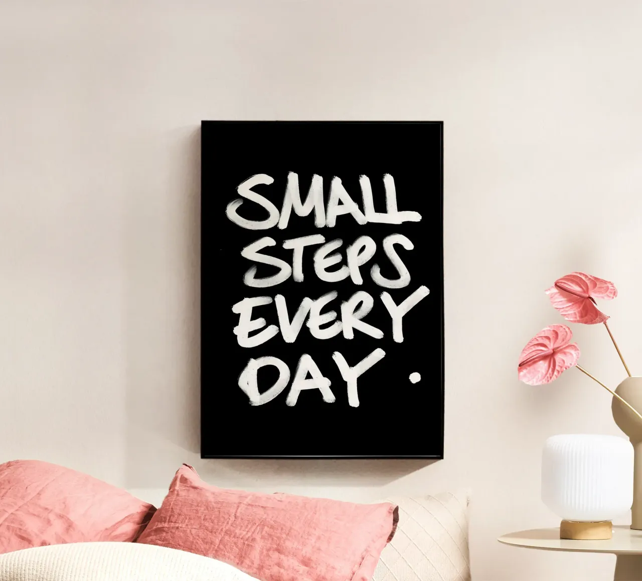 Small Steps Every Day plexiglass da Type & Tape