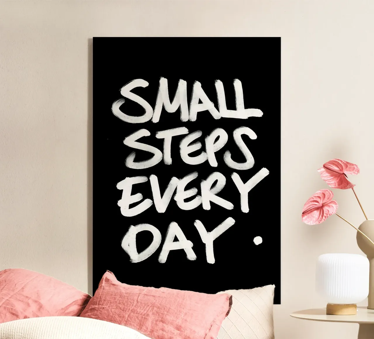 Small Steps Every Day plexiglass da Type & Tape