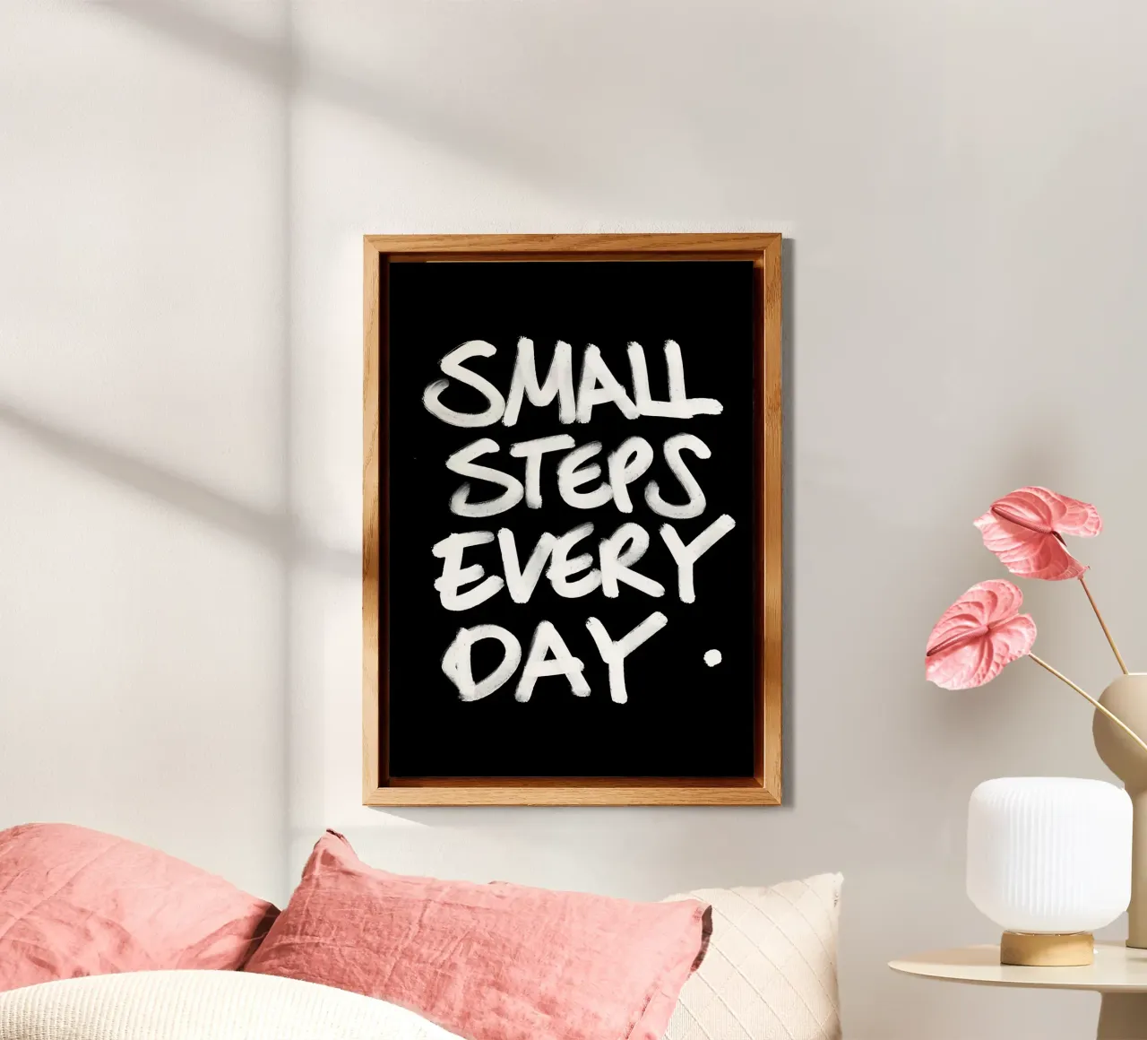 Small Steps Every Day alluminio dibond da Type & Tape