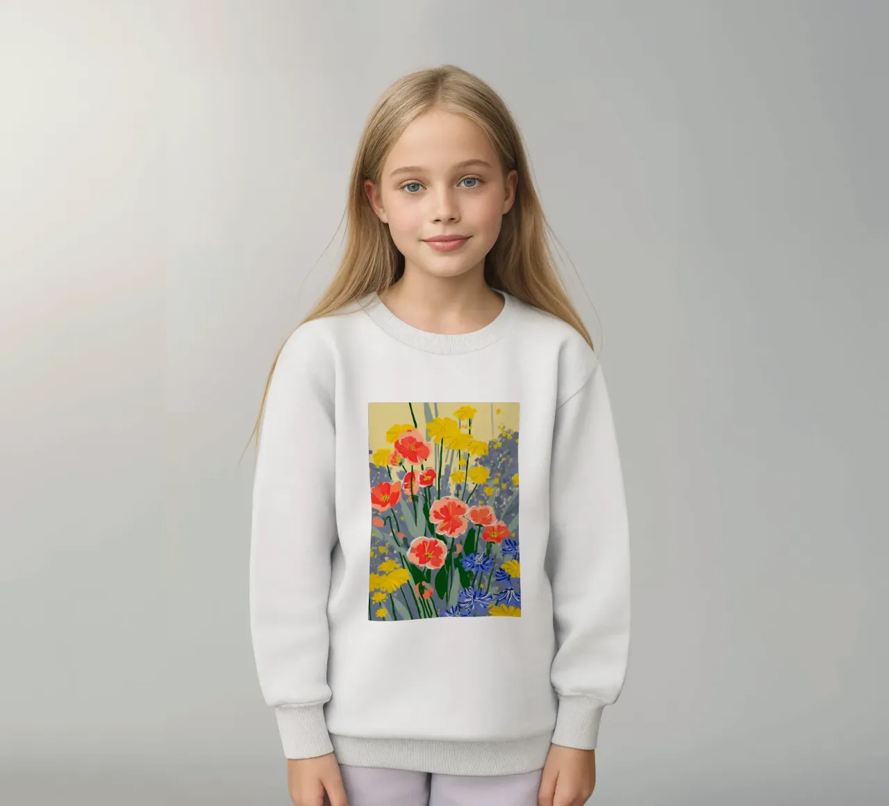 Sunshine Meets the Poppies felpa bambino da Amelie Rose