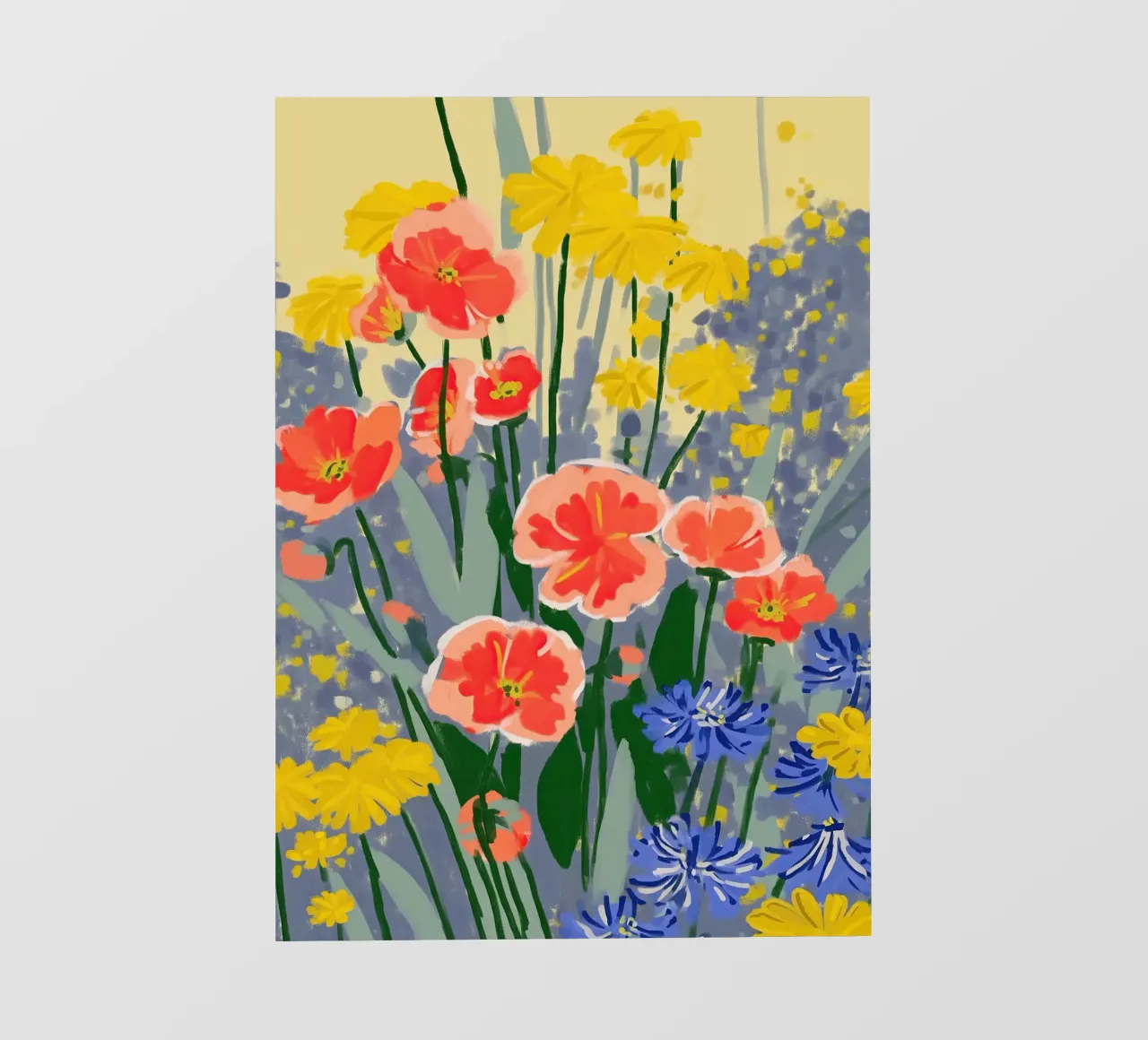Sunshine Meets the Poppies telo in pvc da Amelie Rose