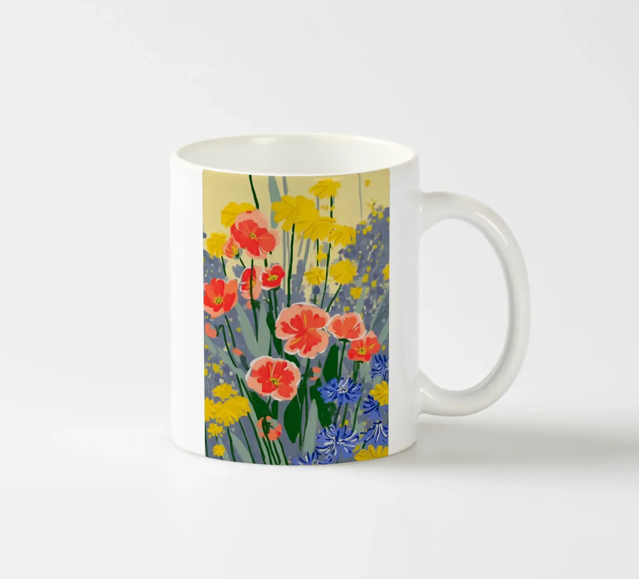 Sunshine Meets the Poppies tazza in ceramica da Amelie Rose