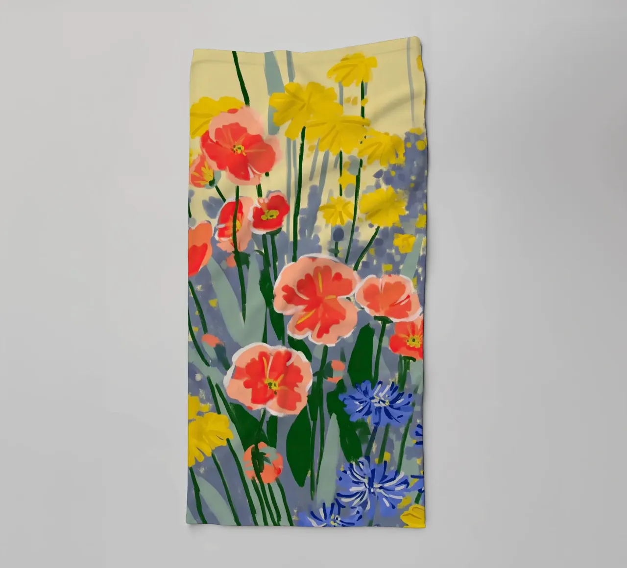Sunshine Meets the Poppies asciugamano da bagno da Amelie Rose