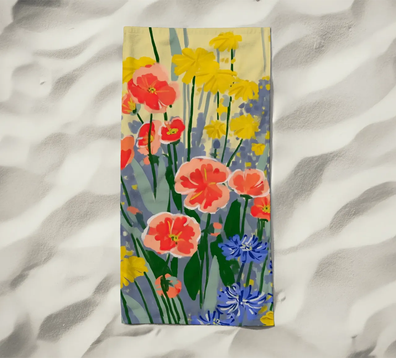 Sunshine Meets the Poppies telo mare da Amelie Rose