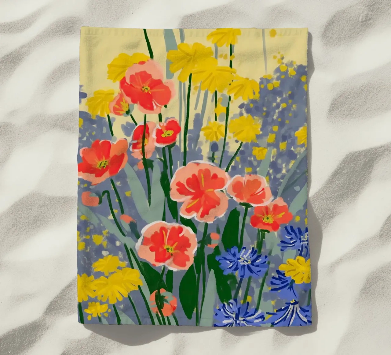 Sunshine Meets the Poppies telo mare da Amelie Rose