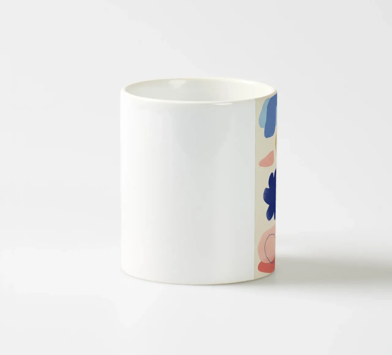 Speelse abstracte tuin keramische mok van Kala Martir