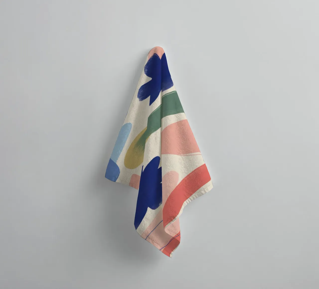 Speelse abstracte tuin badhanddoek van Kala Martir