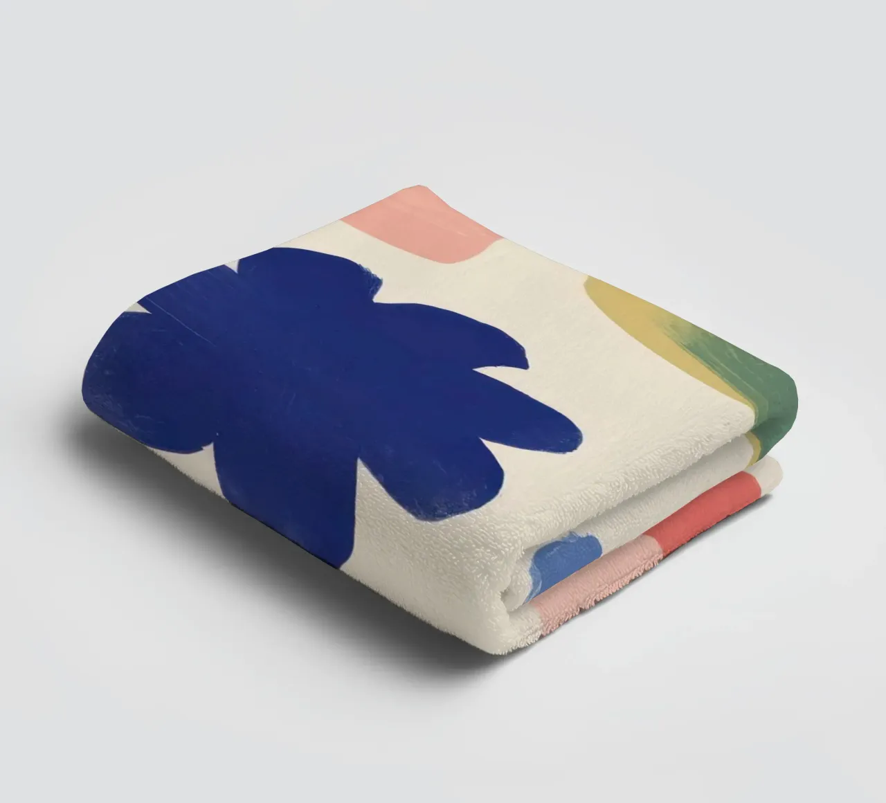 Speelse abstracte tuin badhanddoek van Kala Martir