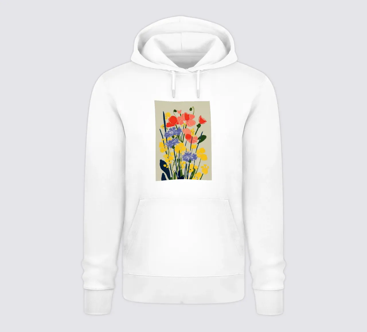 Soft Poppies, Cornflower Whisper felpa con cappuccio da Amelie Rose