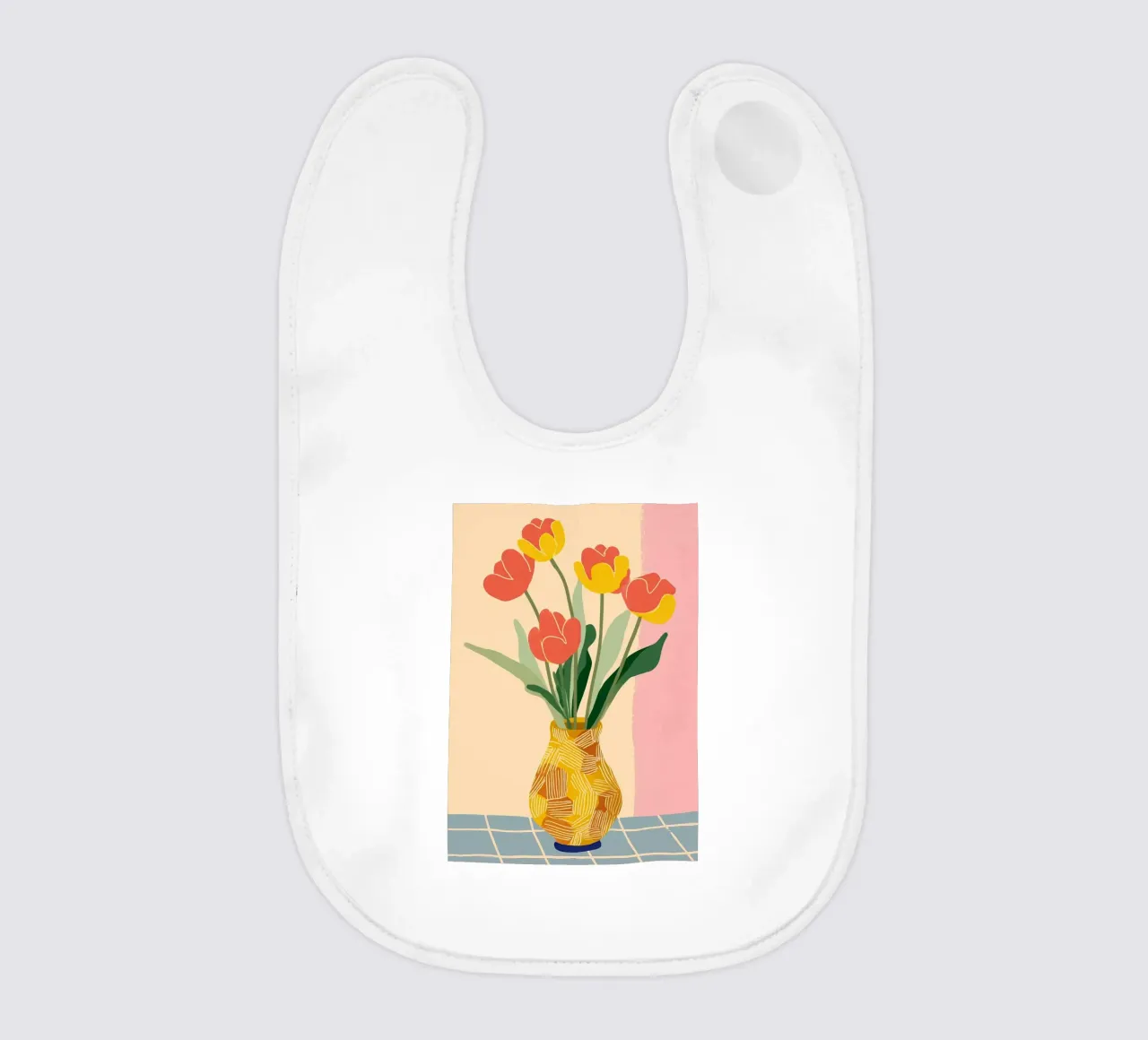 Sunny Tulips on the Table bavaglino da Amelie Rose
