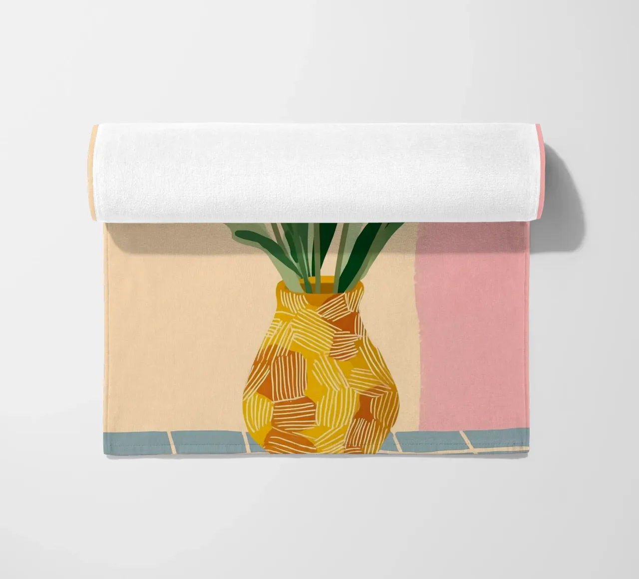Sunny Tulips on the Table telo mare da Amelie Rose
