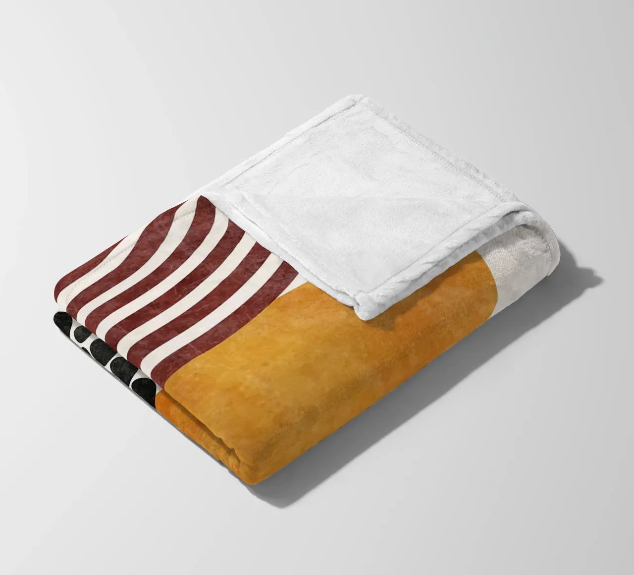 Forme geometriche astratte I coperta in pile da Courtney