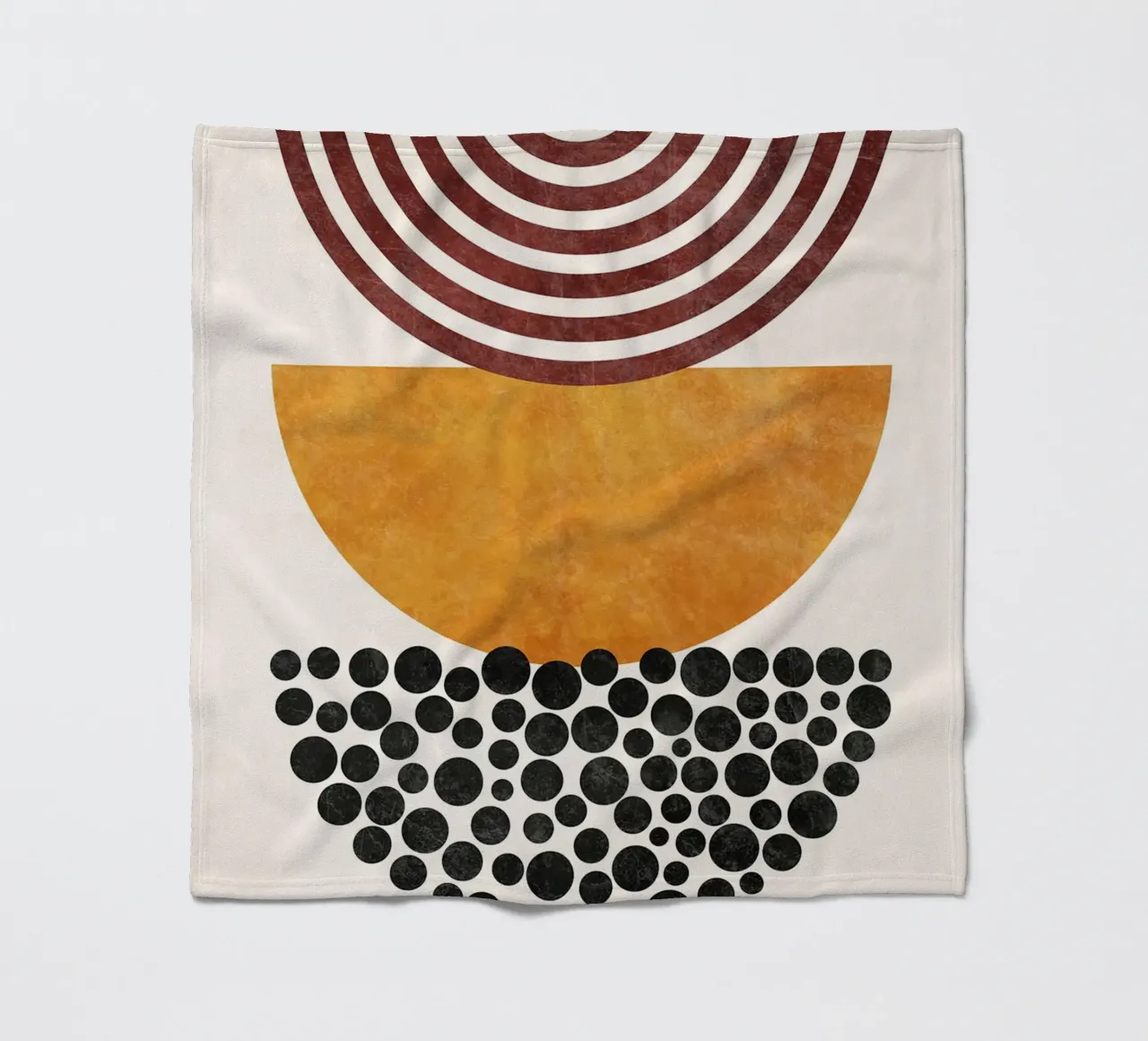 Forme geometriche astratte I coperta in pile da Courtney