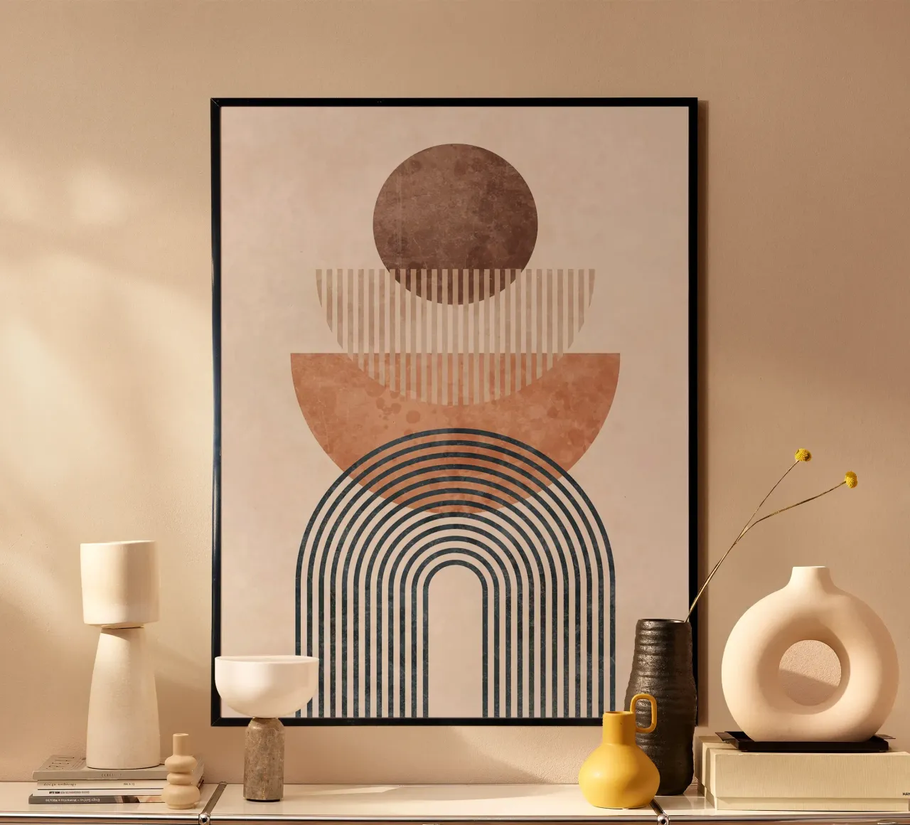Forme geometriche astratte II carta hahnemühle da Courtney