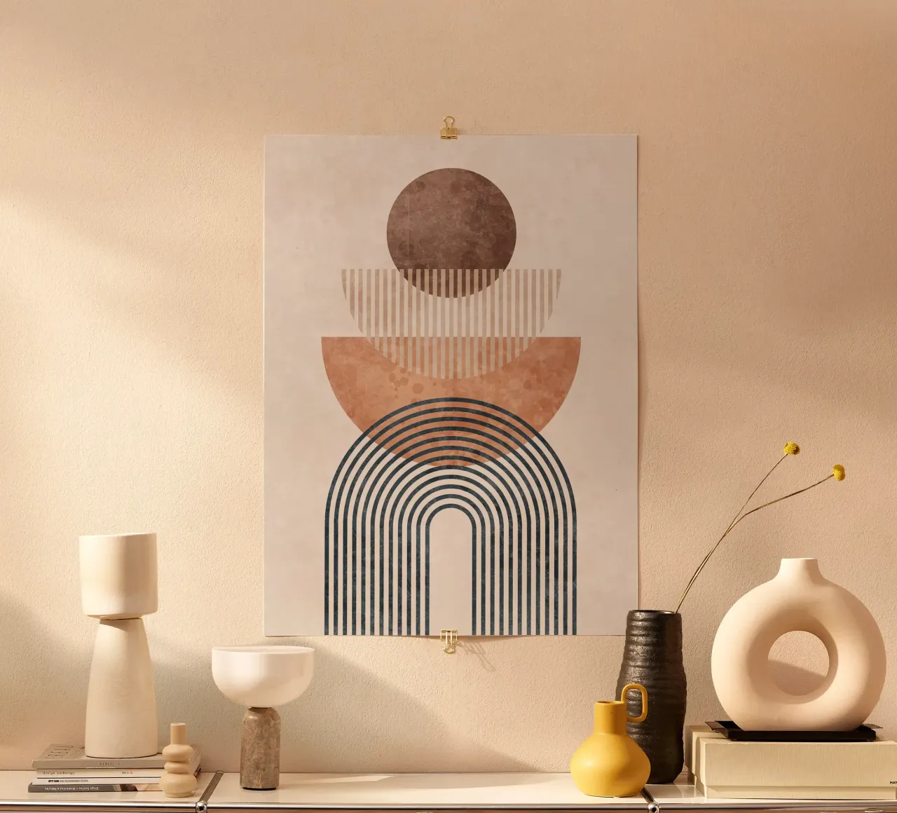 Forme geometriche astratte II carta hahnemühle da Courtney