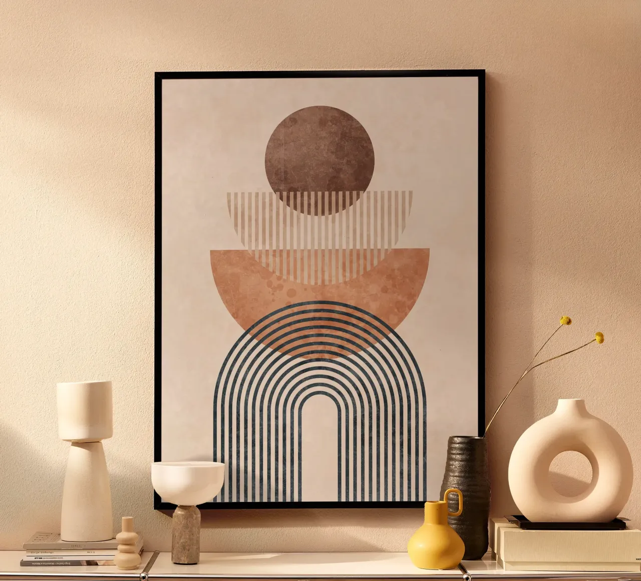 Forme geometriche astratte II carta hahnemühle da Courtney