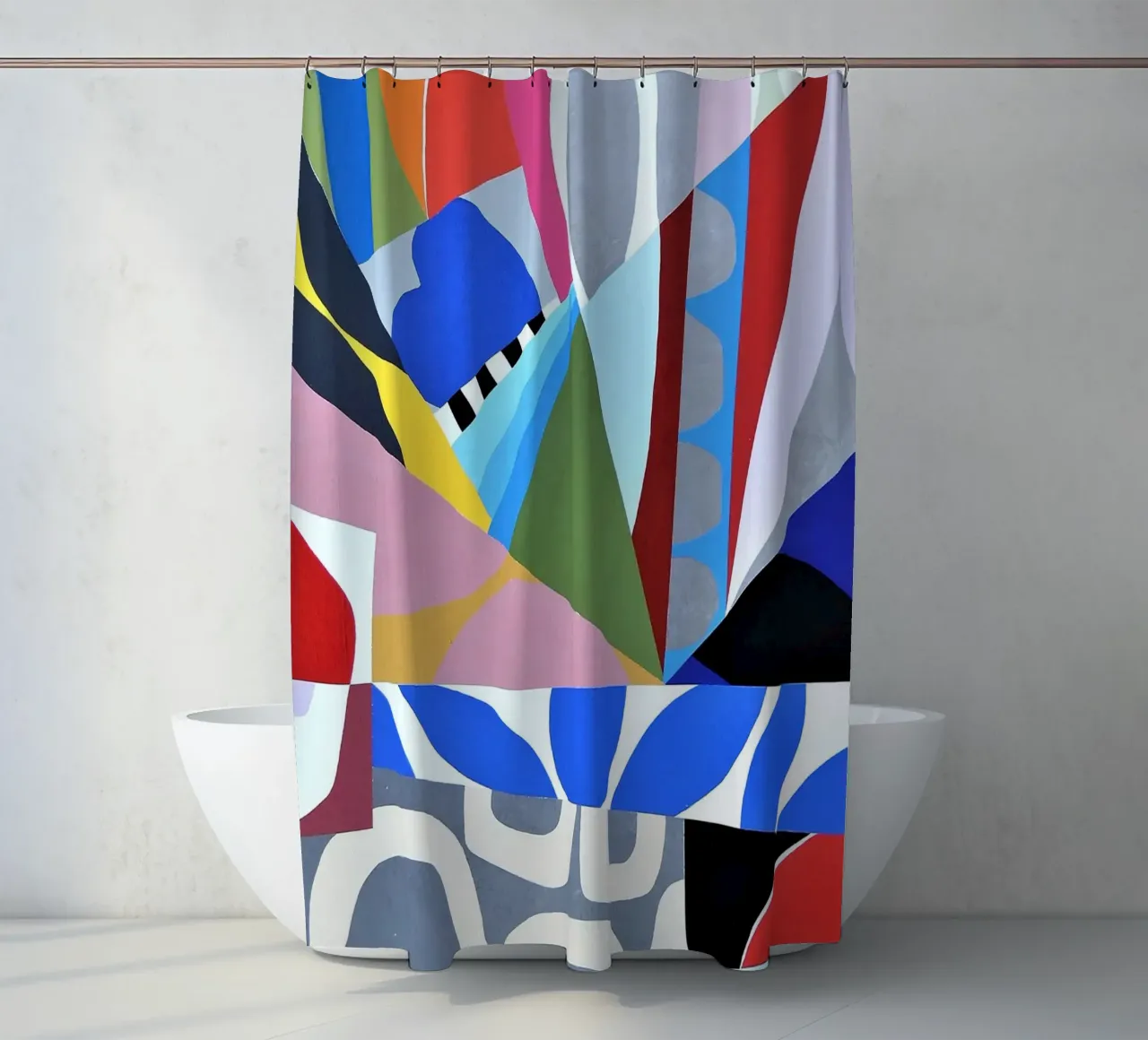 Forme geometriche astratte tenda da doccia da Courtney