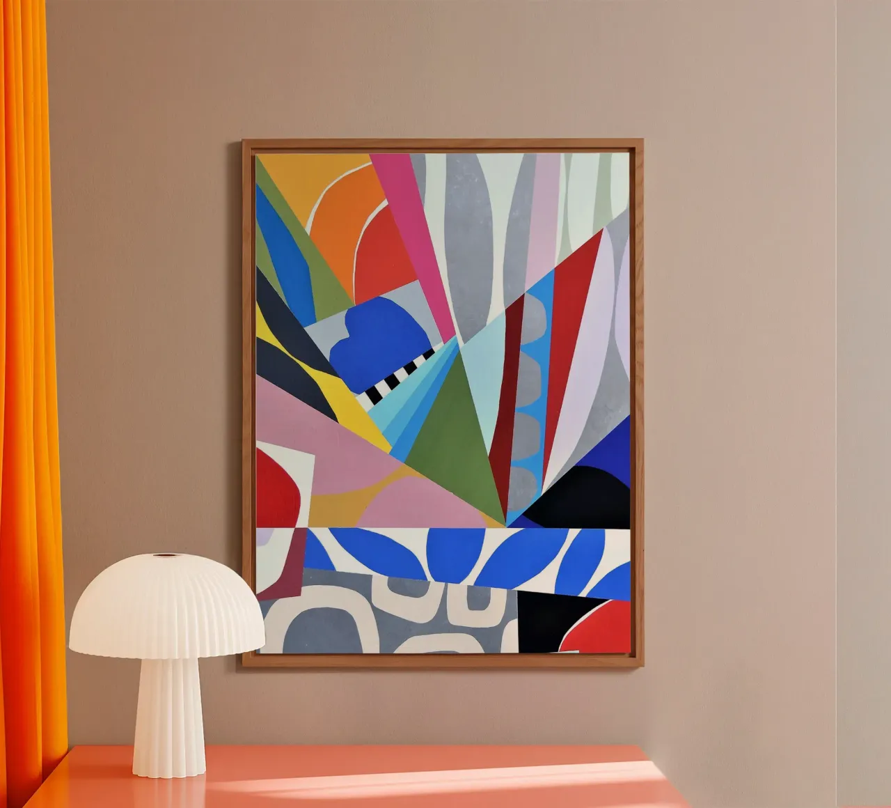 Forme geometriche astratte alluminio dibond da Courtney