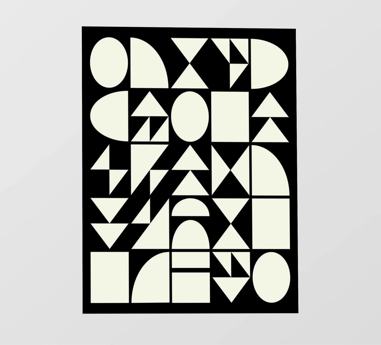 Forme geometriche in bianco e nero pellicola backlit da Courtney