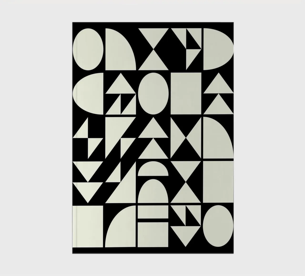 Forme geometriche in bianco e nero diario da Courtney