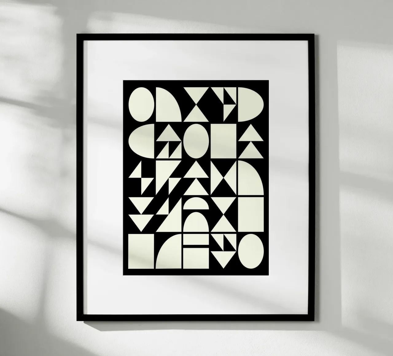 Forme geometriche in bianco e nero carta hahnemühle da Courtney