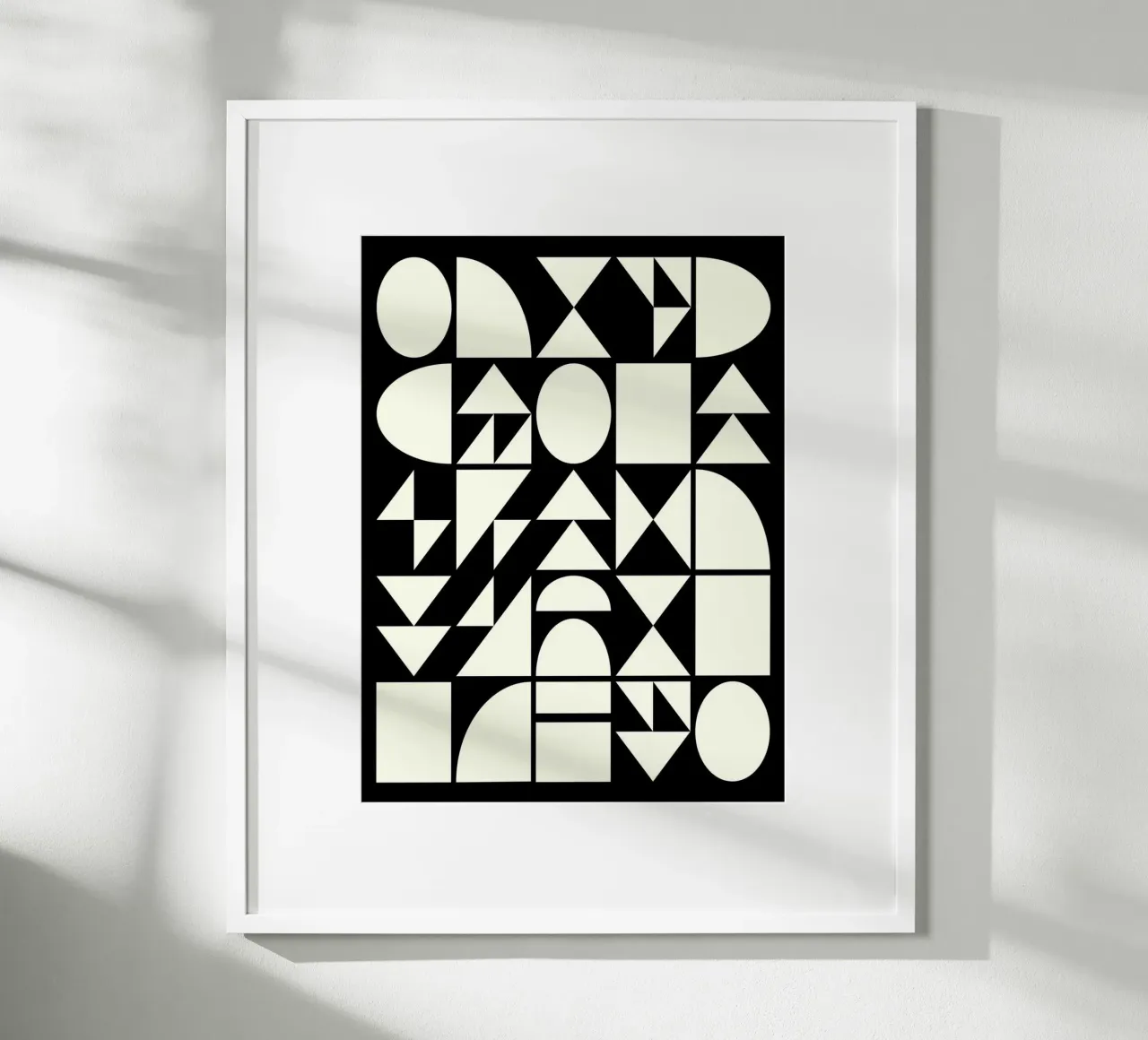 Forme geometriche in bianco e nero carta hahnemühle da Courtney