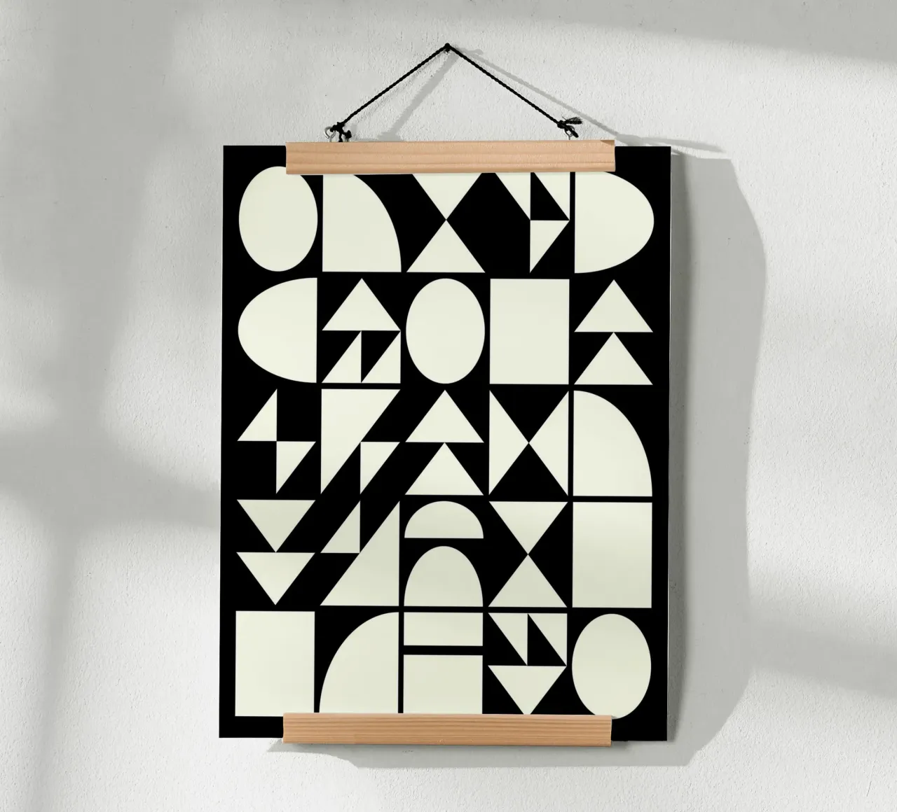 Forme geometriche in bianco e nero carta hahnemühle da Courtney