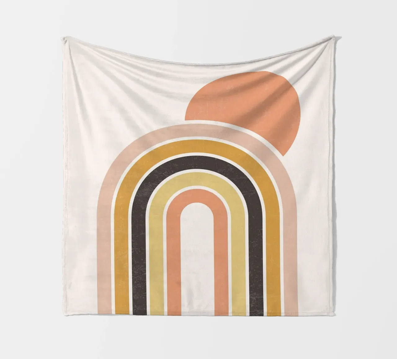 Arcobaleno e sole Boho coperta in pile da Courtney