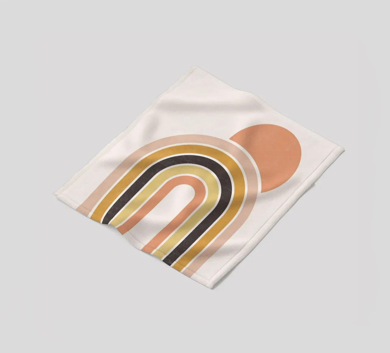 Arcobaleno e sole Boho coperta in pile da Courtney
