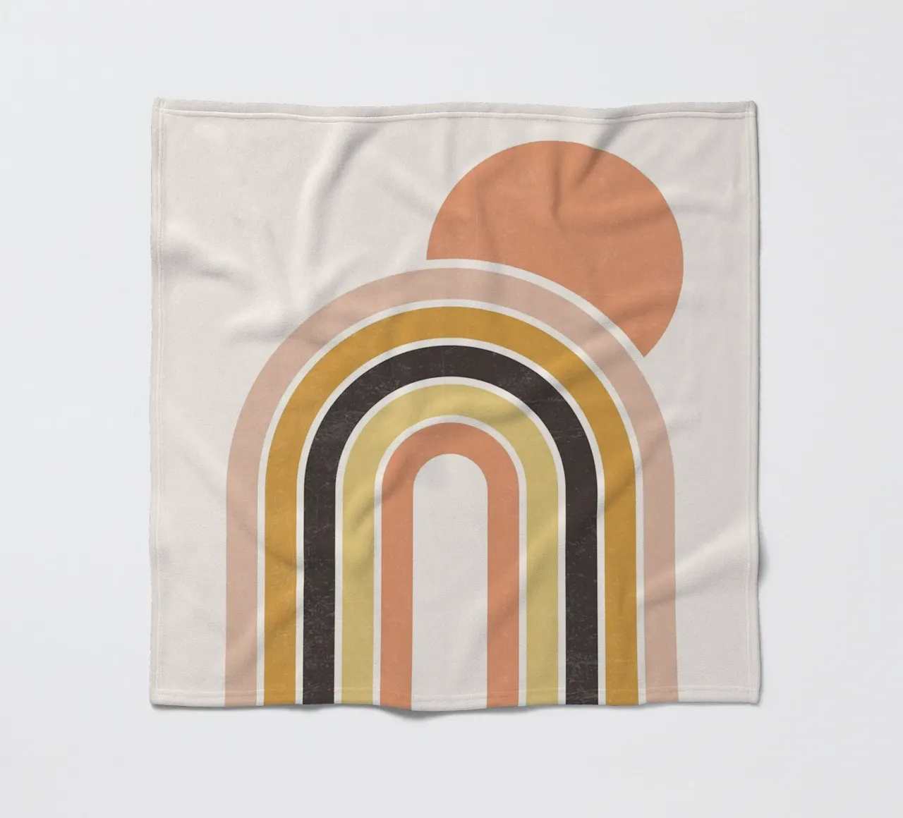 Arcobaleno e sole Boho coperta in pile da Courtney