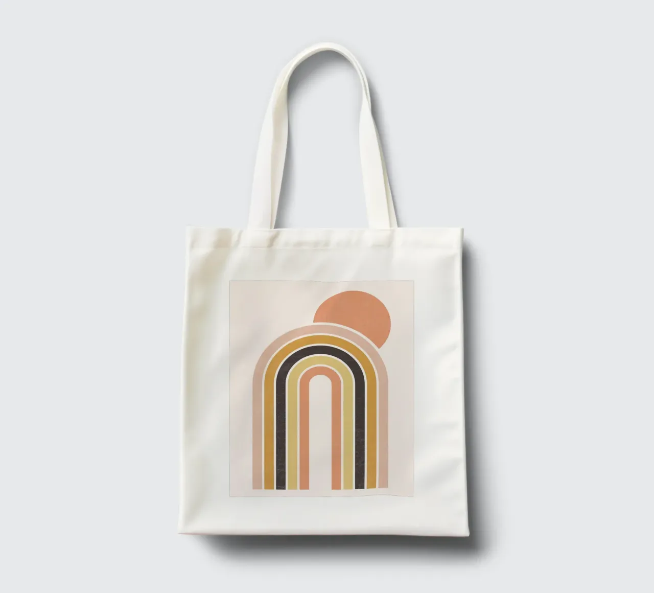 Arcobaleno e sole Boho borsa in juta da Courtney