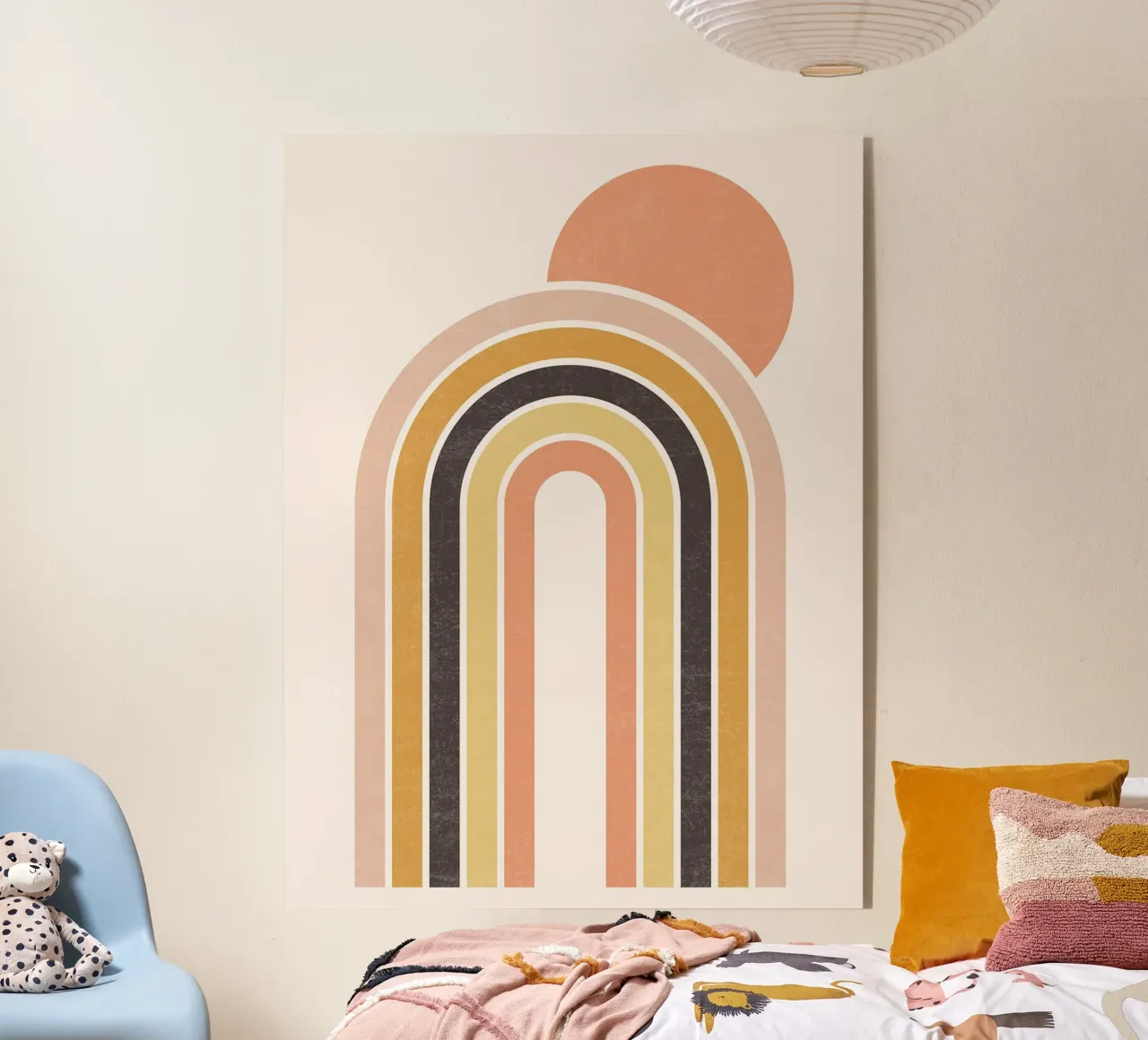 Arcobaleno e sole Boho plexiglass da Courtney