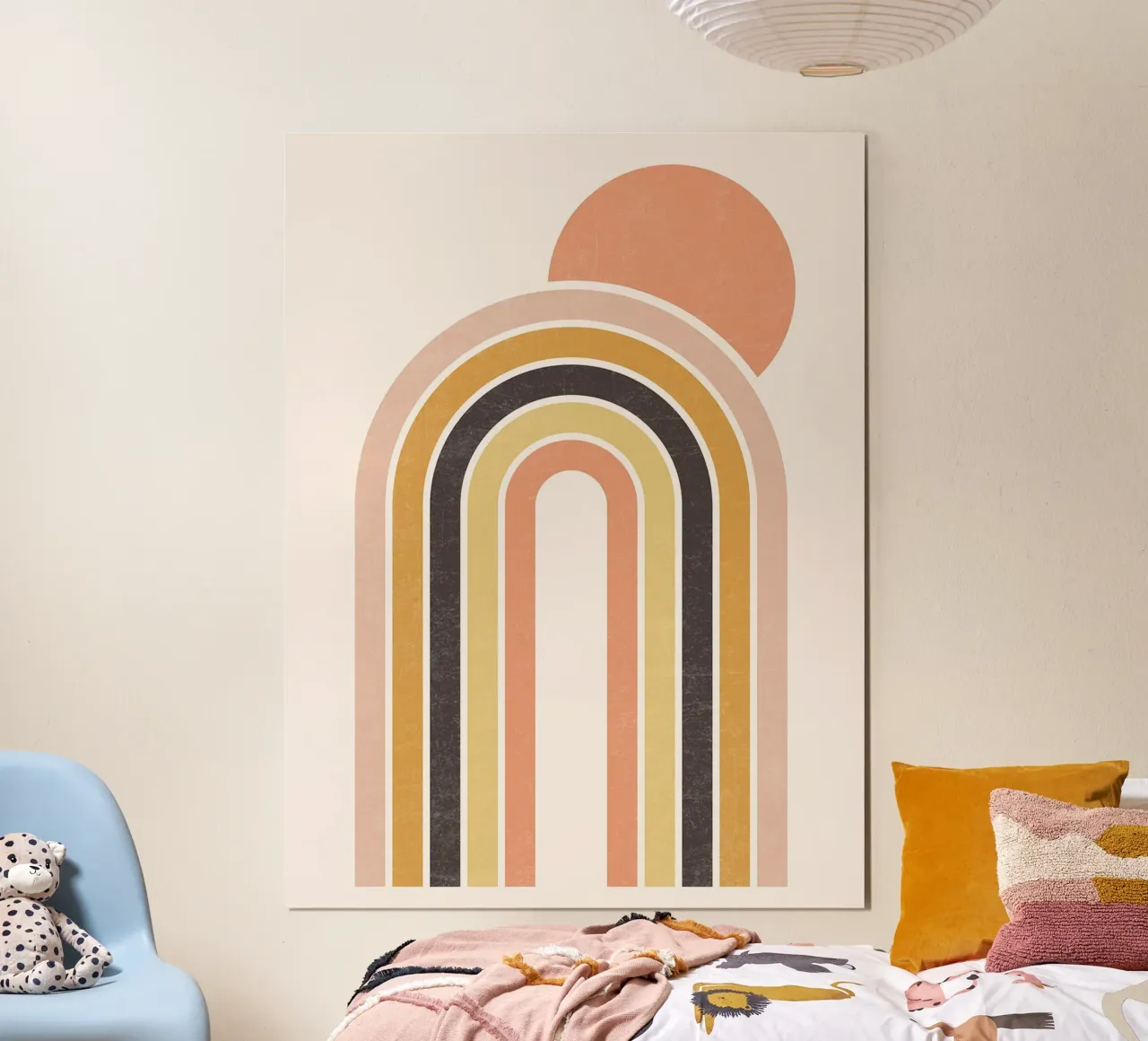Arcobaleno e sole Boho carta hahnemühle da Courtney
