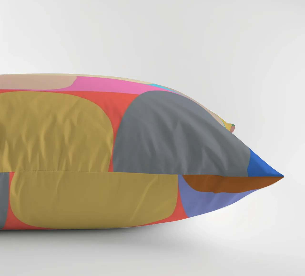 Composizione colorata di forme geometriche astratte cuscino da Courtney