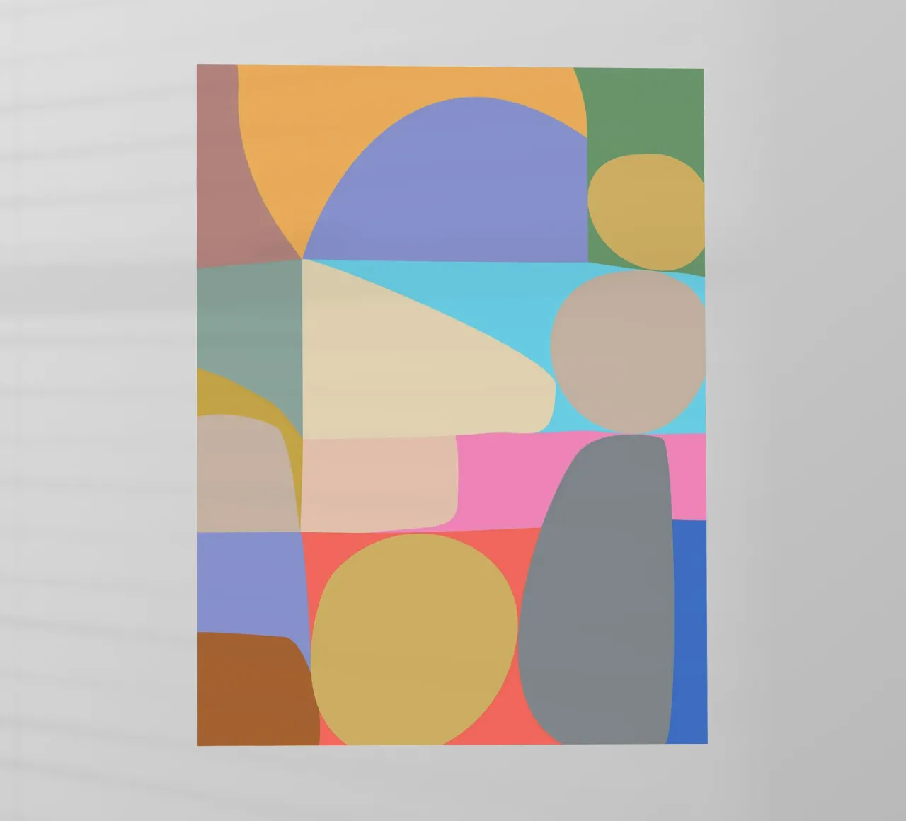 Composizione colorata di forme geometriche astratte pellicola backlit da Courtney